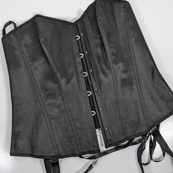 Hips and Curves corset Plus size satin Stella Corset 1X boning lace up lingerie - Picture 2 of 7